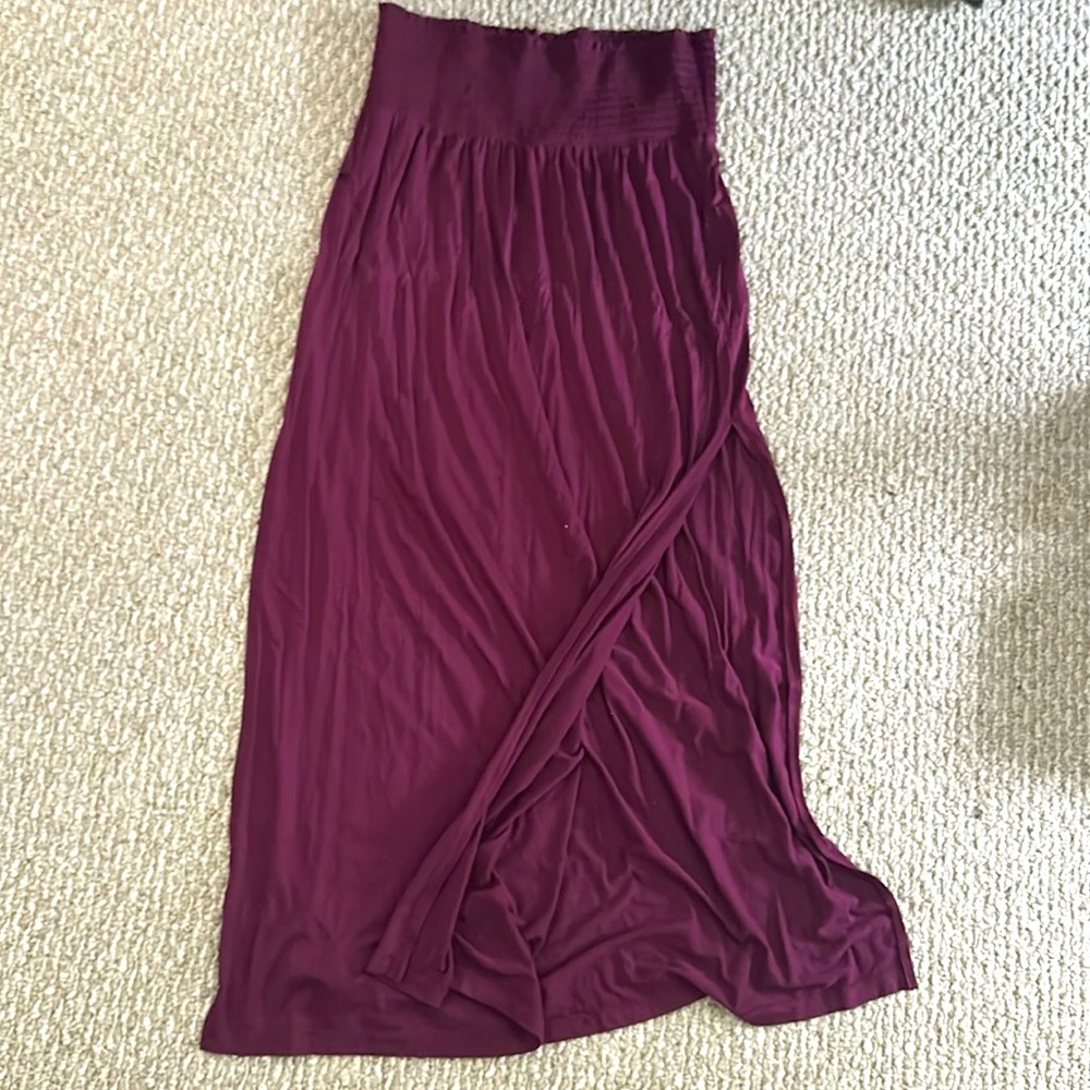 Purple maxi skirt